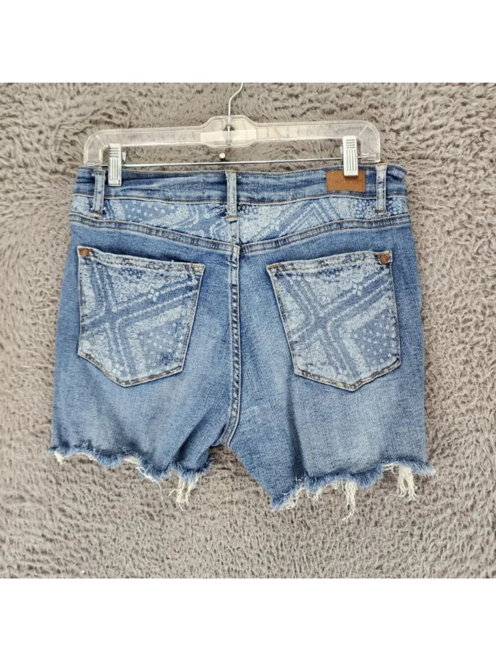 Judy Blue Shorts Womens Large Blue Stretch Denim Jean Cutoff Jorts *Read*